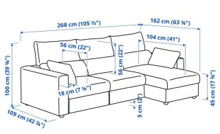 SOFA CAMA CHAISELONGUE IKEA ESKILSTUNA