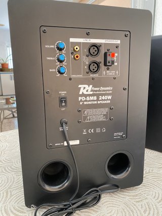 Monitores de Estudio 8" Power Dynamics PDSM8