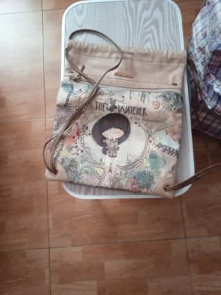 Mochila The Watcher Beige Multicolor