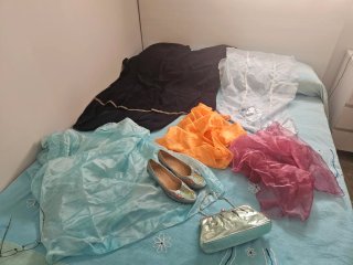 Lote pañuelos, fulares, zapatos y bolso
