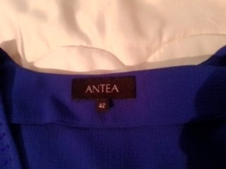Blusa fiesta Antea lentejuelas azul