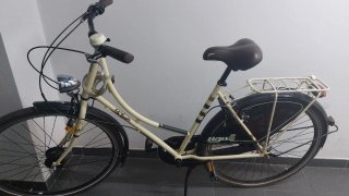 Bicicleta Paseo Btwin Elops 5 Beige