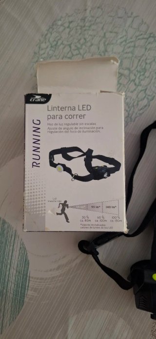 Linterna LED frontal para correr