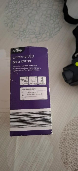Linterna LED frontal para correr