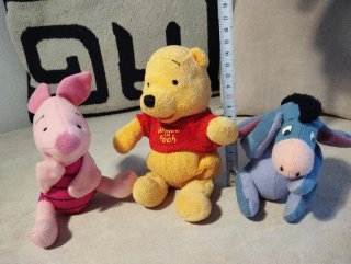Peluche Winnie the Pooh, Piglet y Igor