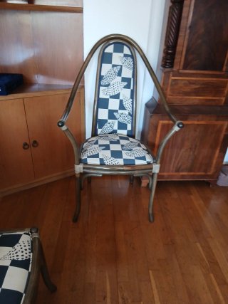 Juego de 4 sillas con motivos marineros
