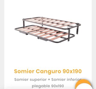 Somier Canguro + Colchón 90x190