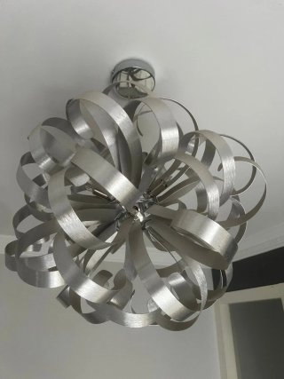 Lámpara de Diseño Metal Plateado