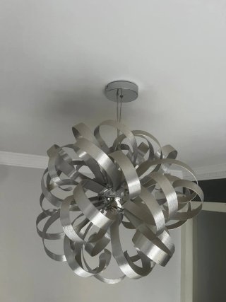 Lámpara de Diseño Metal Plateado