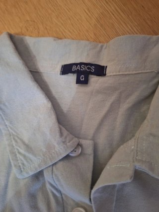 Camisa polo BASICS azul talla L