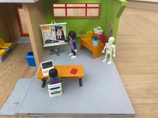 Playmobil 9453 Colegio Escuela+Autobús Escolar