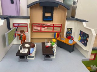 Playmobil 9453 Colegio Escuela+Autobús Escolar