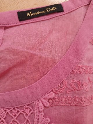 Blusa Massimo Dutti rosa talla 38