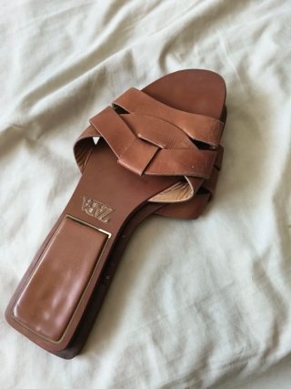 Sandalias ZARA Marrones Piel
