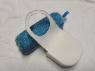 Porta spugna cucina + spugna blu