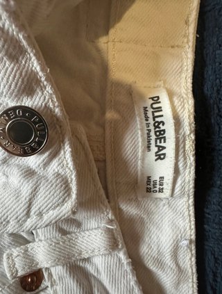Pantalón Pull and Bear Blanco Talla 32
