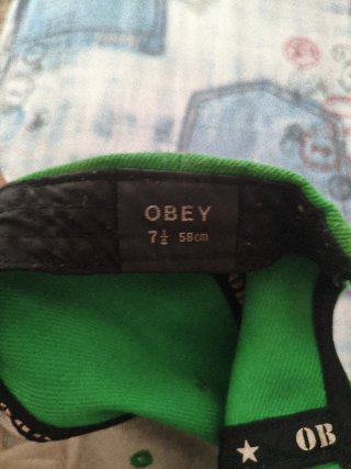 Gorra Obey Verde Estampado Leopardo