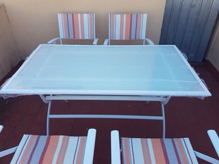 Mesa y 4 Sillas Exterior