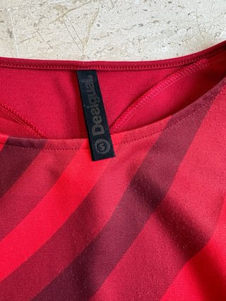 Vestido Desigual Rojo y Negro