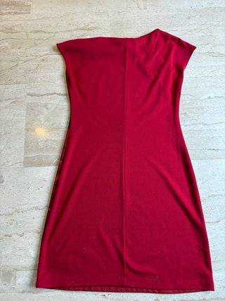 Vestido Desigual Rojo y Negro
