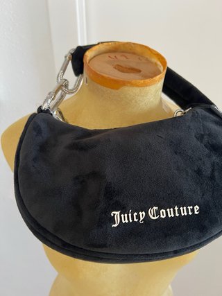 Bolso Hombro Juicy Couture Negro Terciopelo