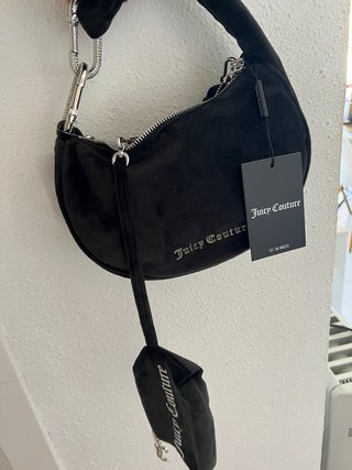Bolso Hombro Juicy Couture Negro Terciopelo