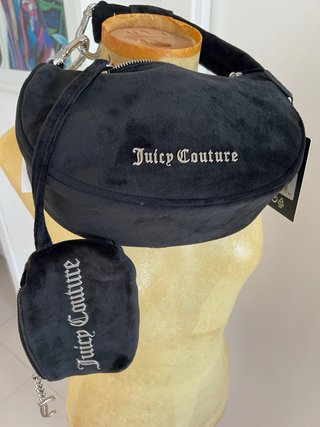 Bolso Hombro Juicy Couture Negro Terciopelo