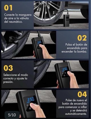 Compresor Aire Portátil Eléctrico
