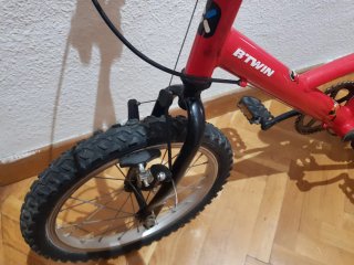 Bicicleta B TWIN 16 Roja