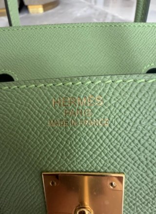 Bolso Birkin 35 Cuero Verde Hermès