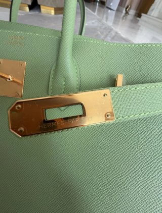 Bolso Birkin 35 Cuero Verde Hermès