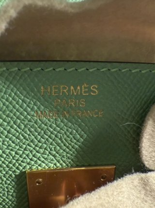 Bolso Birkin 35 Cuero Verde Hermès