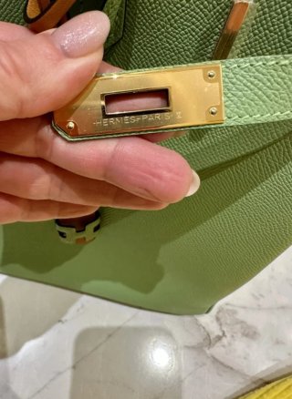 Bolso Birkin 35 Cuero Verde Hermès