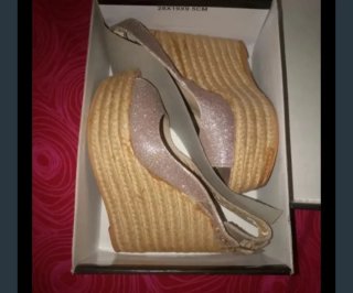 Sandalias Steve Madden Plataforma Brillantes