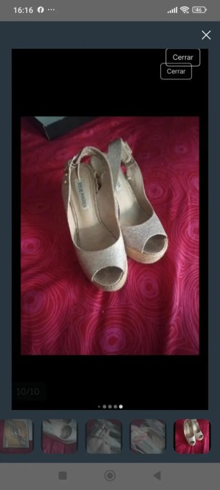 Sandalias Steve Madden Plataforma Brillantes