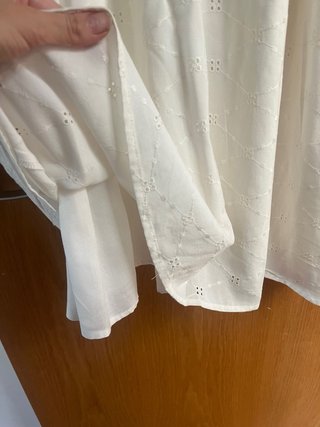 Vestido blanco calados talla S