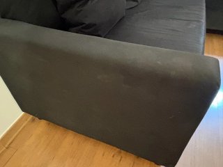 Sofá Cama Chaise Longue 3 Plazas Negro
