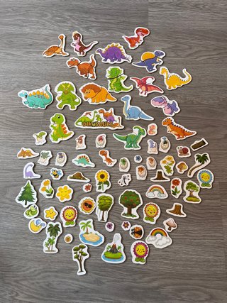 Puzzles Magnéticos Dinosaurios Variados