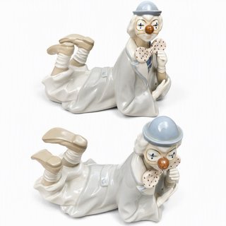 Figura payaso porcelana estilo Lladró