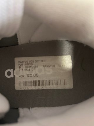 Zapatillas Adidas Campus Gris Talla 43 Originales