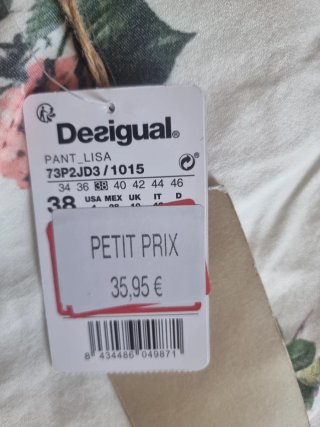 Pantalones Desigual Estampados Talla 34