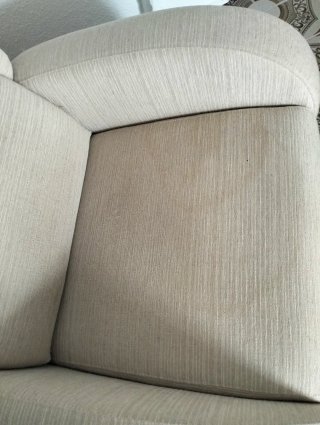 Sillón orejero relax giratorio mecedora beige
