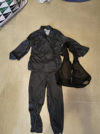 Disfraz Gánster/Mafioso Rayas talla 3-4 años