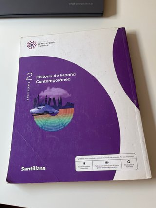 Libro Historia de España Contemporánea 2 Bachiller