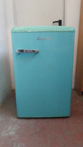 Nevera Amica azul vintage