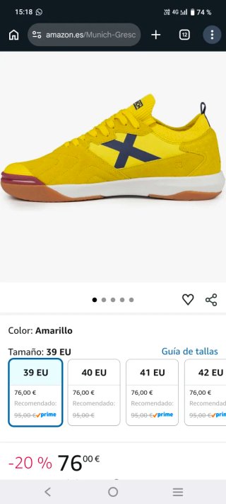 NUEVAS Munich Gresca 2.0 Amarillas