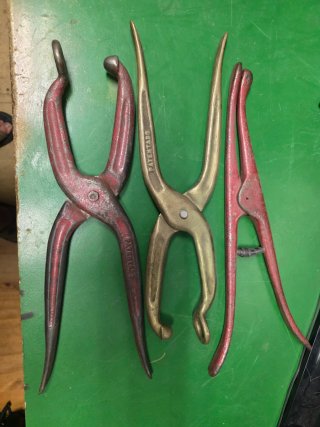 Tenazas de zapatero antiguas