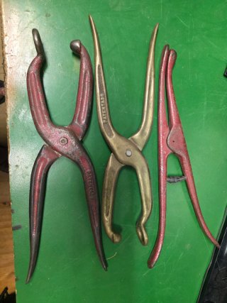 Tenazas de zapatero antiguas