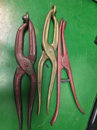 Tenazas de zapatero antiguas
