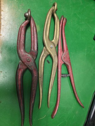 Tenazas de zapatero antiguas
